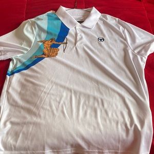 SERGIO TACCHINI POLO size 2XL White multi color blue
